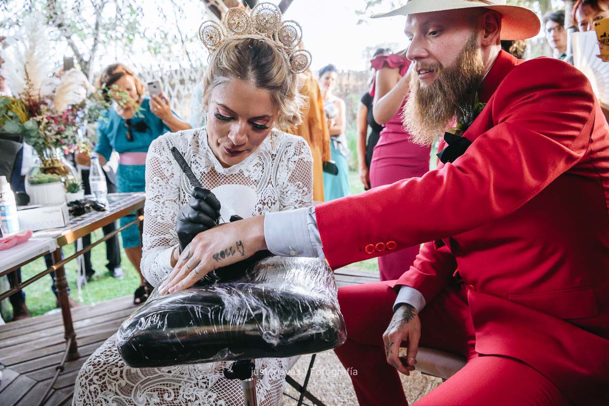 boda con tatuajes