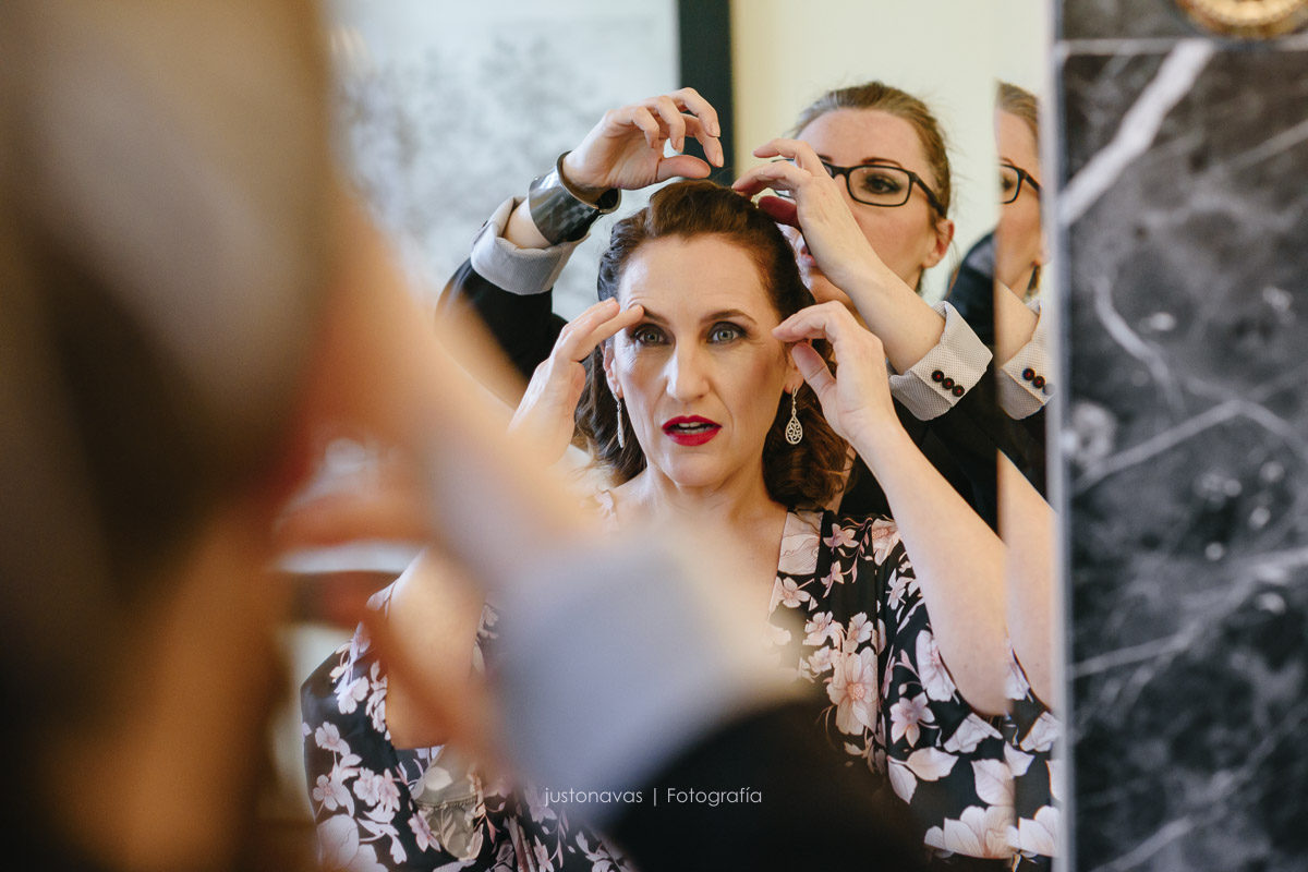 preparativos de la novia