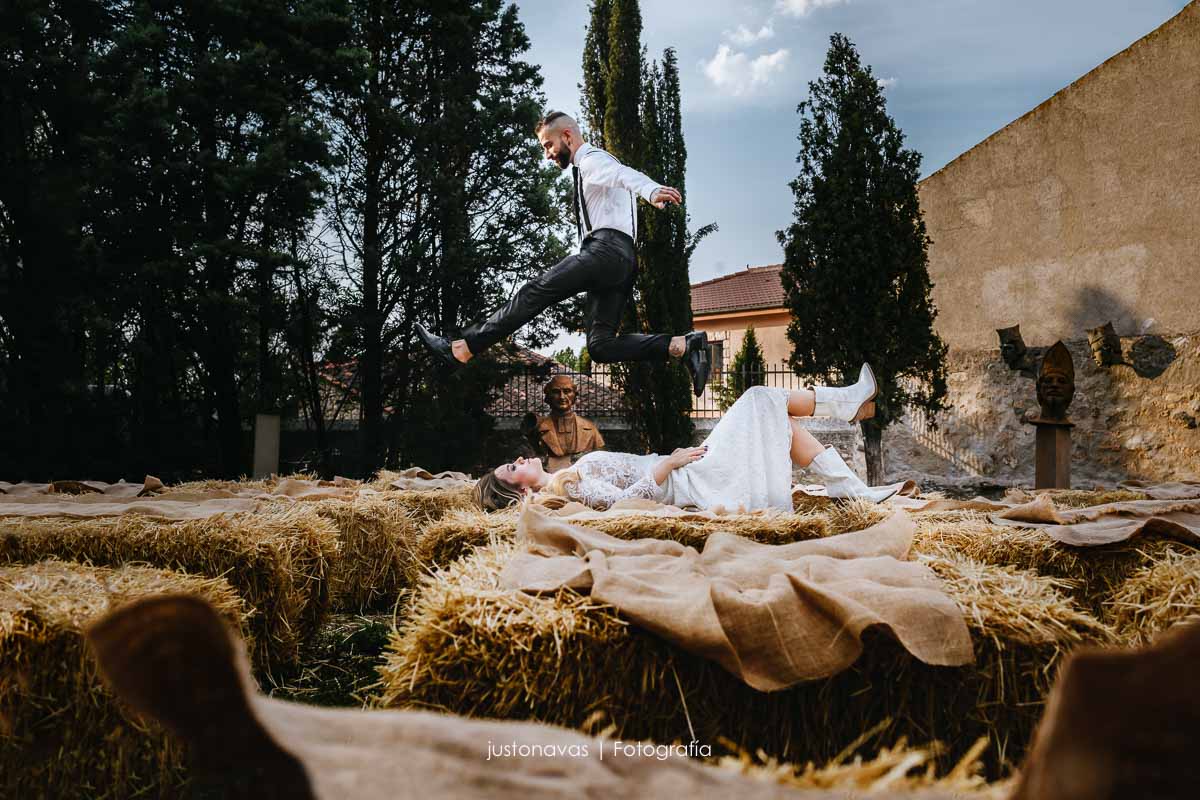 fotografos de boda en castillo de sanguino